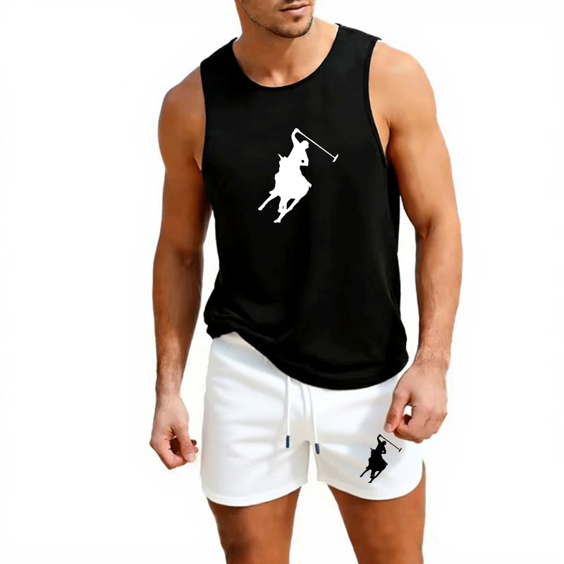 Outdoor Sportswear - Męski letni zestaw: kamizelka i szorty,