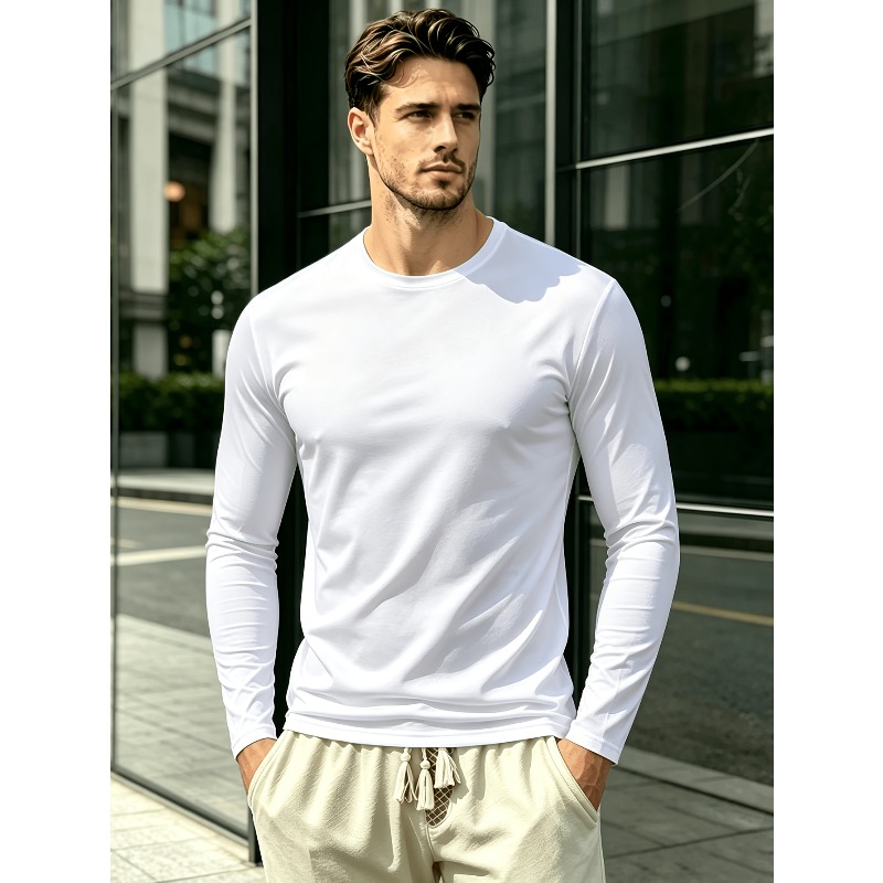 Outdoor Sportswear - Gładka koszulka z okrągłym dekoltem i