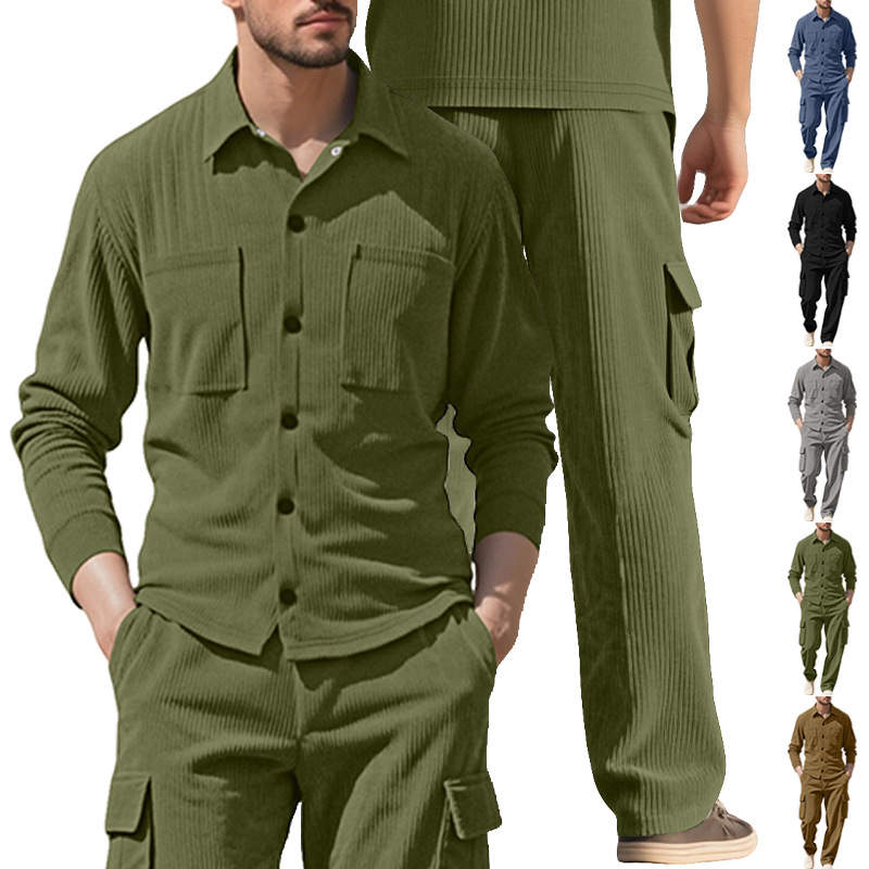 Męski dres z tkaniny sztruksow – Outdoor Sportswear recenzja i cena